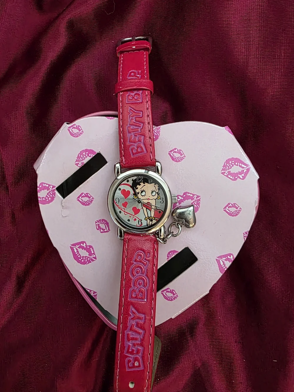 Betty Boop Women's Red Watch